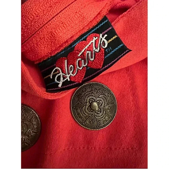 Vintage Hearts Single Stitch Western Style Mini Dress - Picture 9 of 9